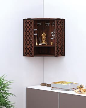 random Wooden Wall Mounted Pooja Stand-picture-33