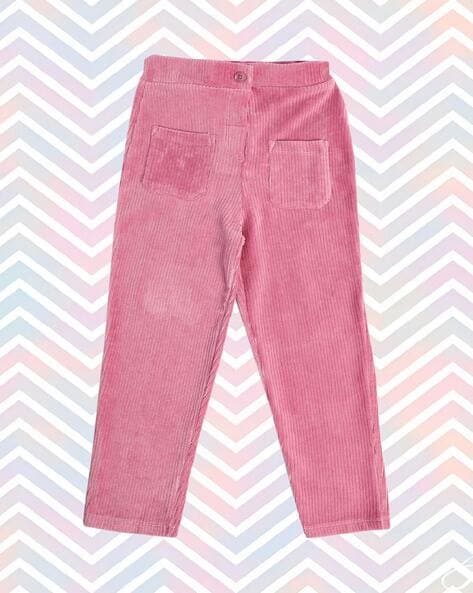 Buy Pink Trousers & Pants for Girls by Miniklub Online