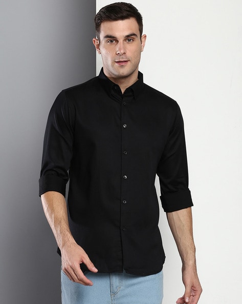 Buy Black Shirts for Men by DENNISLINGO PREMIUM ATTIRE Online