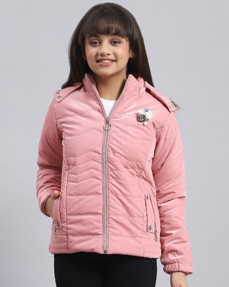 Lightweight puffer jacket - Light pink - Kids | H&M IN