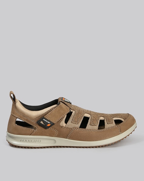 Buy Khaki Brown Sandals for Men by WOODLAND Online | Ajio.com