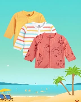 mini klub Pack of 3 Printed Vests-picture-12