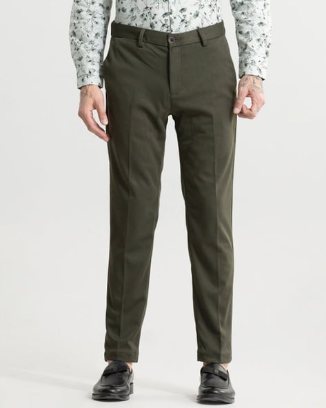 Buy Light Green Trousers & Pants for Men by Metal Online | Ajio.com