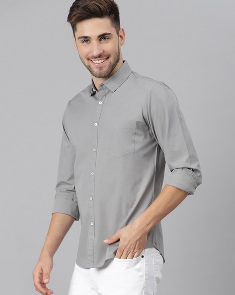 TANNER Men's Dry-Fit Shirt (Grey)