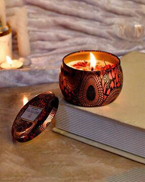 tayhaa Printed Scented Candle Jar with Lid-picture-42