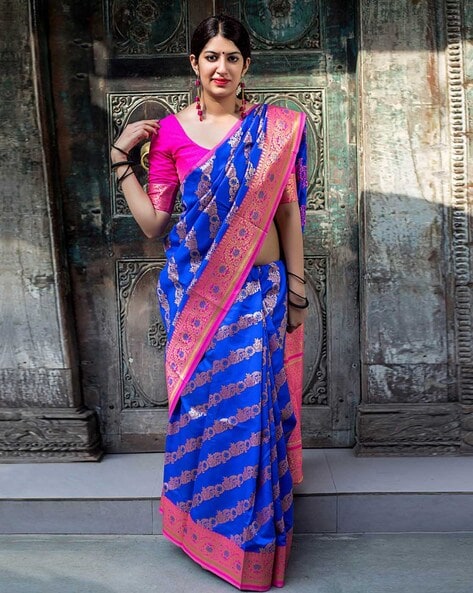 Buy Peachmode Printed Bollywood Art Silk Mustard Sarees Online @ Best Price  In India | Flipkart.com