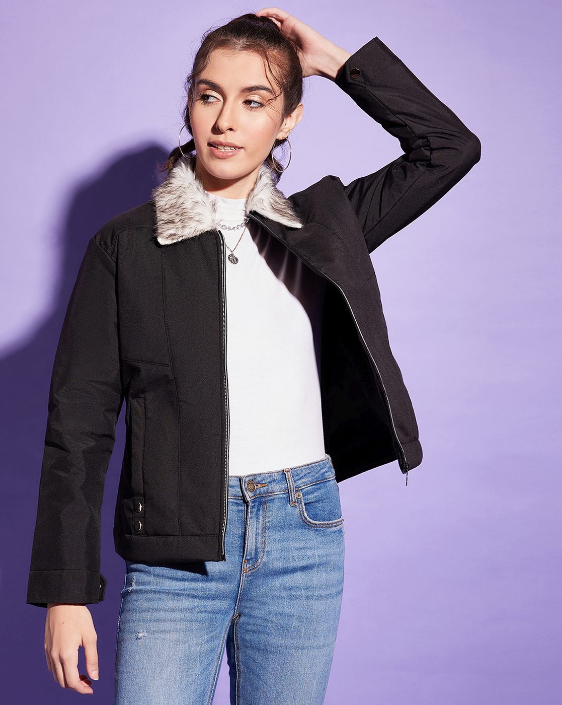 Buy Grey Jackets & Coats for Women by Outryt Online | Ajio.com