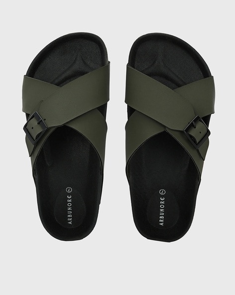 Green cross best sale mens sandals