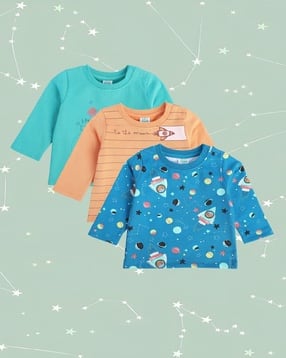 mini klub Boys Pack of 3 Printed T-Shirts-picture-13