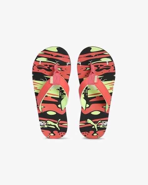 Puma Boys Graphic Print Thong-Strap Flip-Flops