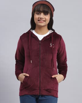 monte carlo Girls Embroidered Regular Fit Hoodie-picture-11