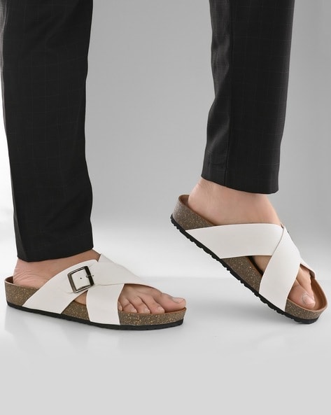 Buy Off White Sandals for Men by ARBUNORE Online Ajio