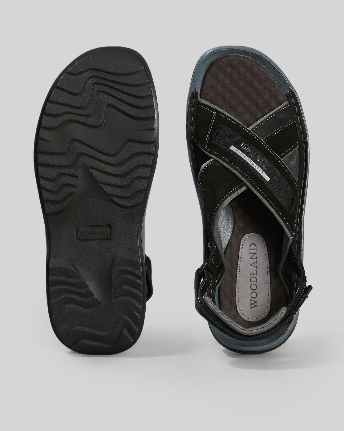 Woodland Men's Khaki Leather Sandals - (5 UK) : Amazon.in: Fashion
