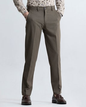 Buy Olive Green Trousers & Pants for Men by THOMAS SCOTT Online