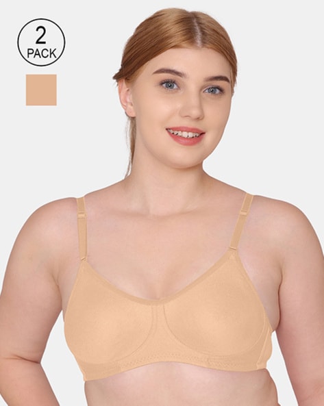 Buy Pack of 2 Non Padded T-Shirt Bra Online in India