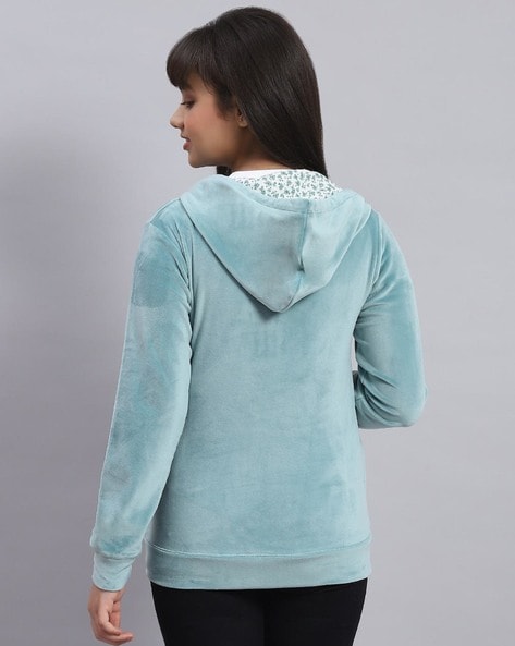 Buy Teal Sweatshirts Hoodie for Girls by MONTE CARLO Online Ajio