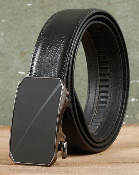 Buy Black Belts for Men by TEAKWOOD LEATHERS Online