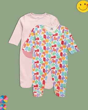 mini klub Pack of 2 Printed Rompers-picture-16