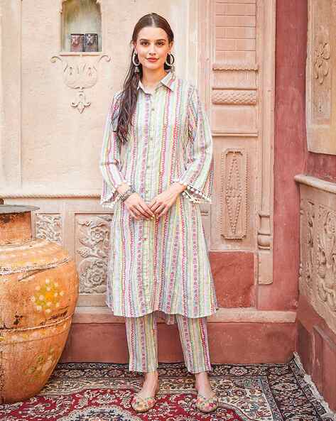 Buy Multicoloured Kurta Suit Sets for Women by Fashor Online