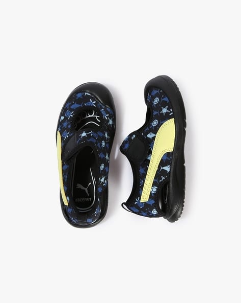 Buy Black Soft Fluo Yellow Sandals for Boys by Puma Online