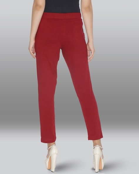 Buy Maroon Leggings for Women by LYRA Online