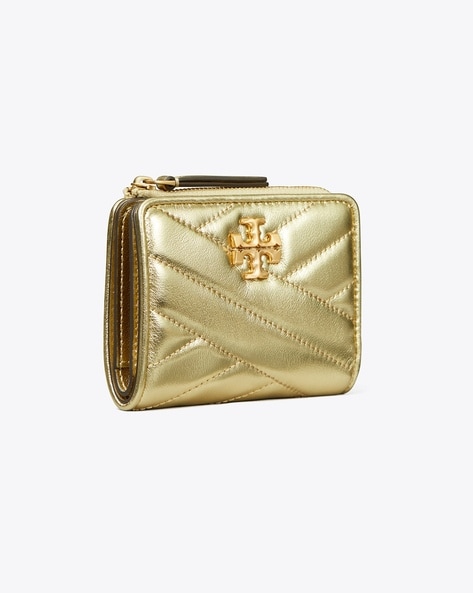 Buy Tory Burch Fleming Soft Zip Card Case | Grey Color Women | AJIO LUXE