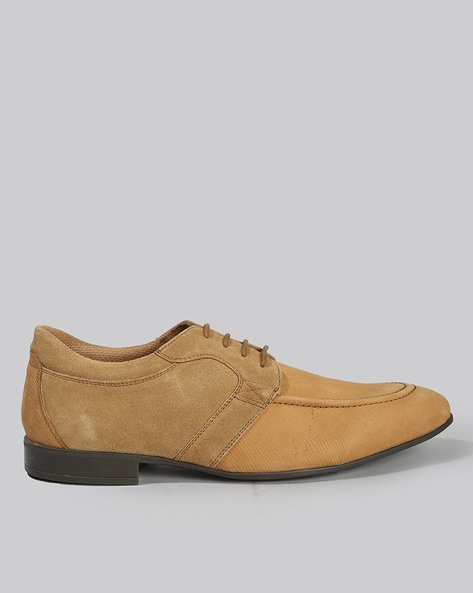 Woodland Men Round-Toe Lace-Up Shoes | 8