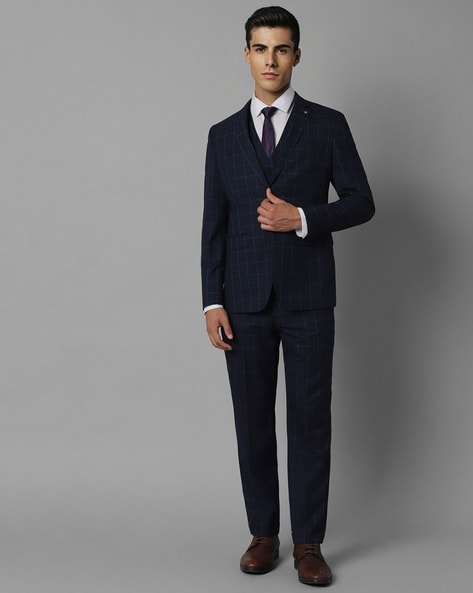 Louis philippe navy on sale three piece suit