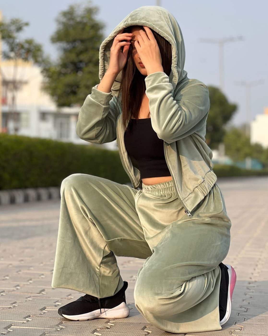 Buy NOMAD Women Hoodie & Track Pants Co Online | Ajio.com