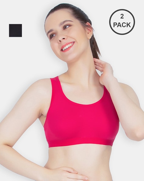 Pack of 3 Compression Sports Bras