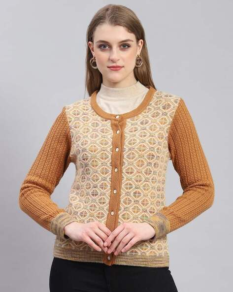 Rust on sale sweater cardigan