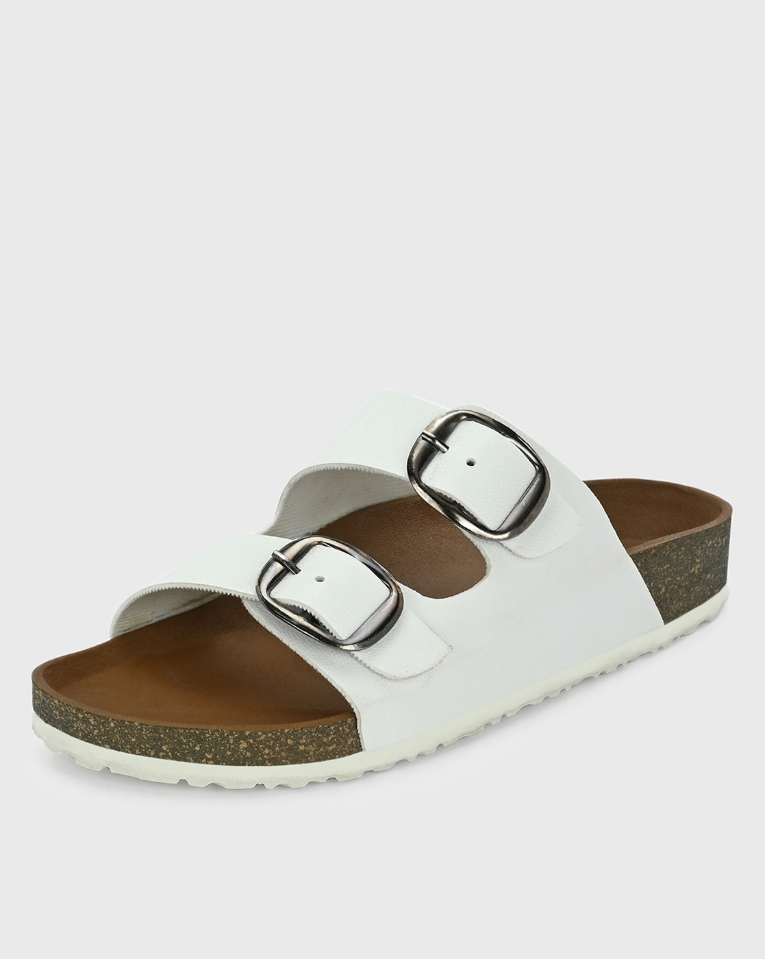 Buy White Flat Sandals for Women by ARBUNORE Online Ajio