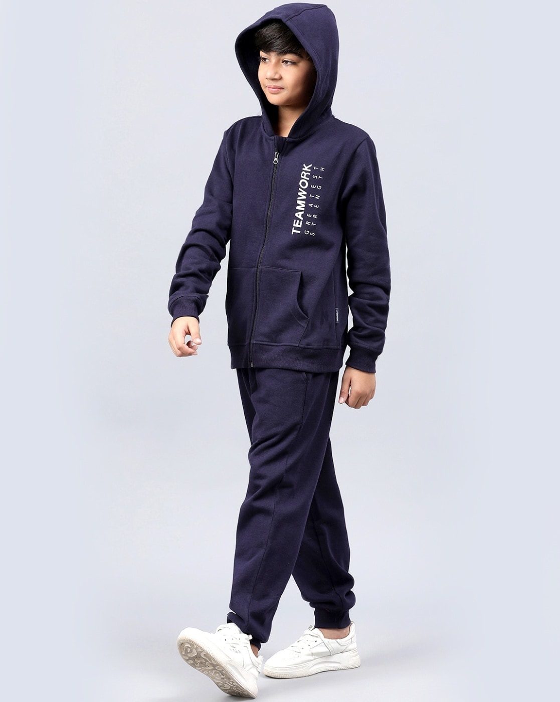 Boys navy blue sales tracksuit