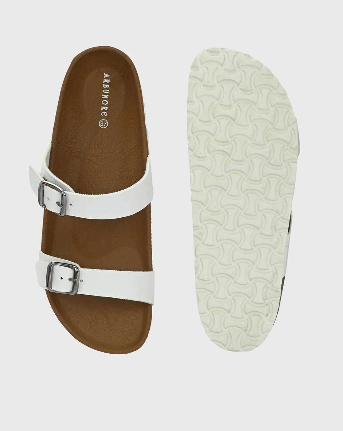 Birkenstock Arizona Sandals 2 Strap Plastic EVA Sole White Size 38 | eBay