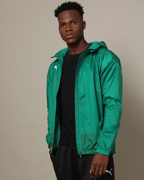 Puma windbreaker hot sale green