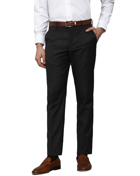 LOUIS PHILIPPE Regular Fit Men Black Trousers - Buy LOUIS PHILIPPE Regular  Fit Men Black Trousers Online at Best Prices in India | Flipkart.com