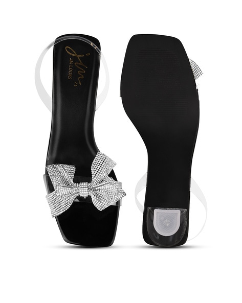 Kitten heel jelly online flip flops