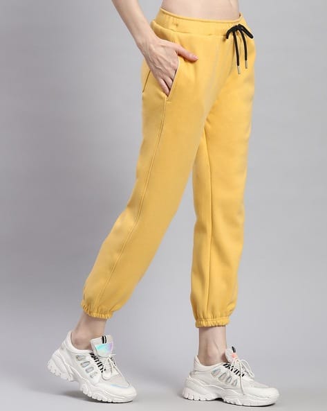 yellow track pants womens