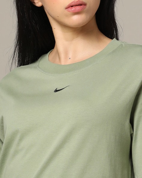 Olive green and pink nike sales shirt