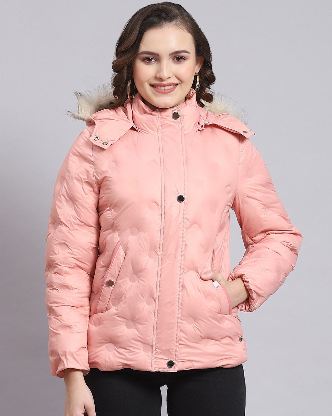 Buy Peach Jackets & Coats for Women by Fort Collins Online | Ajio.com