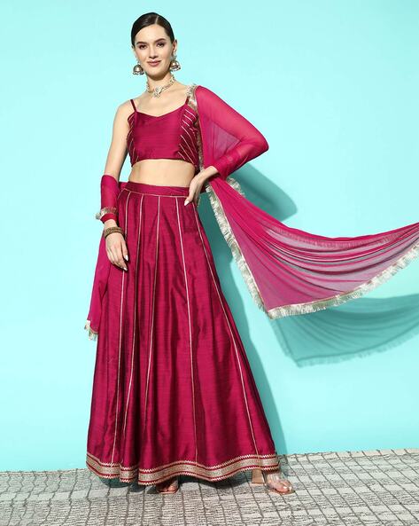 Green Wedding Party Silk Lehenga Choli In Zari Woven SRROY385620 –  ShreeFashionWear