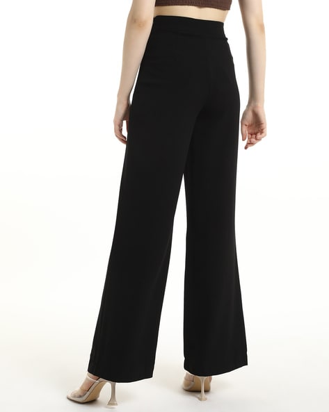 Women High-Rise Baggy Fit Trousers