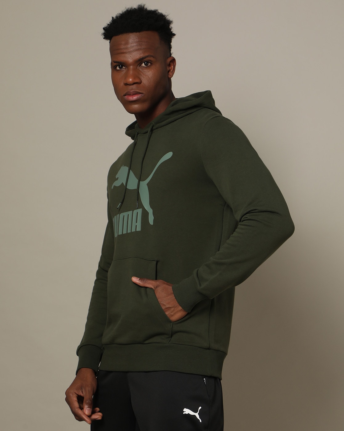 Green puma cheap hoodie mens