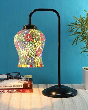 devansh Mosaic Glass Iron Table Lamp-picture-12
