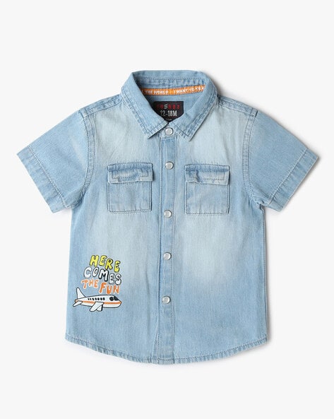 REGULAR FIT RACING MANIA COLLECTION BOY'S SHIRT SHORT SLEEVE DENIM –  Wrangler Thailand