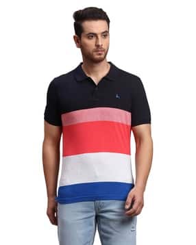 parx Men Colourblock Regular Fit Polo T-Shirt-picture-14