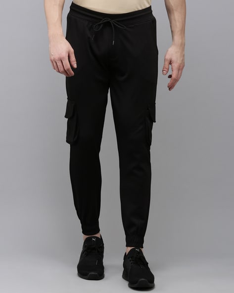 Men's Solid Multi Pocket Printed Lycra Cargo Track Pant | Printed Numeric 1  | Drawstring | With rib | Track pants, Lycra, Men
