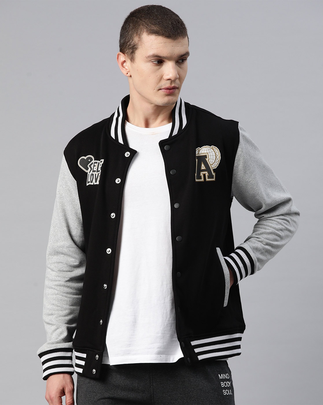 Alcis Men Open Front Jacket