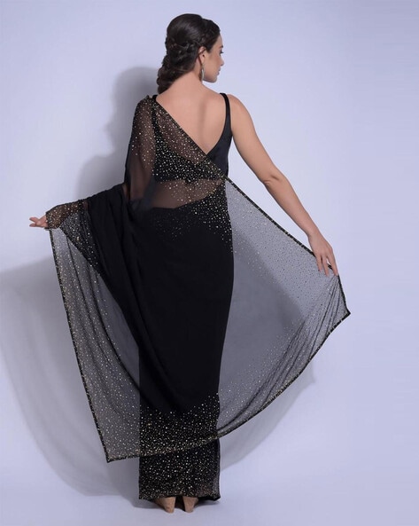 Buy Nimrat Kaur In A Black & Beige Kalki Saree With Unstitched Blouse  Online - RI.Ritu Kumar UAE Store View