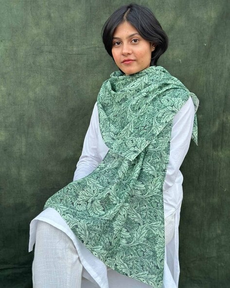 Women Printed Cotton Scarf Price in India